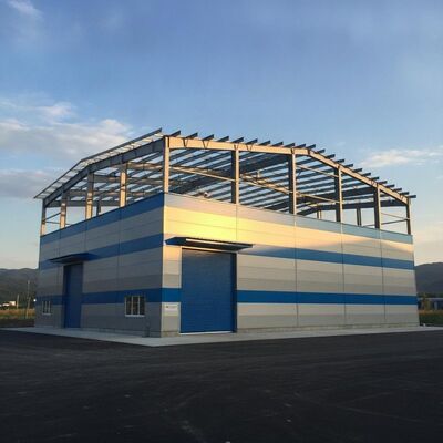 Support Installation Steel Structure Warehouse Featuring Steel Truss Support Structure and Color Steel Sheet Wall for Storage Buildings