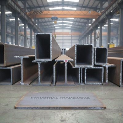 Q235B Steel Material Industrial Steel Construction With Main Frame Light Steel Q355 Q235 Providing Structural Frameworks