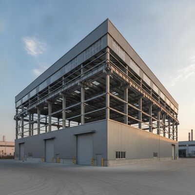 Warehouse Steel Structure Warehouse Incorporating Overall Stiffness Good Steel Structure Building for Industrial Storage