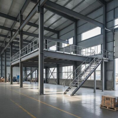 Steel Structure Platform Steel Structure Warehouse Quick Built Easy Install Welding H Sections Forming for Industrial Storage