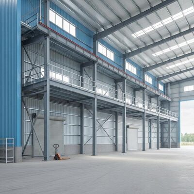 Quick Built Easy Install Steel Structure Warehouse Combining Welding H Sections with Steel Structure Platform Providing and Storage Space