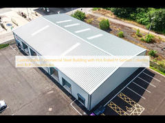 Customizable Commercial Steel Building with Hot Rolled H Section Columns and Bolt Connections