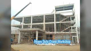 Heavy Duty Crane Supported Steel Workshop Construction