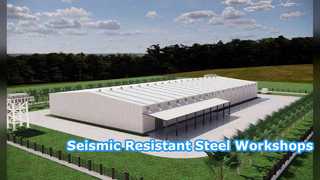 Seismic Resistant Multi Span Industrial Steel Workshop